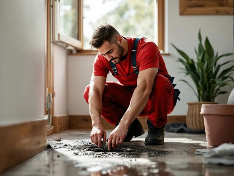 blocked-drain-repair-crusaders-plumbing-expert-performing-cctv-camera-inspection-to-locate-underground-drain-failure-in-weltevredenpark