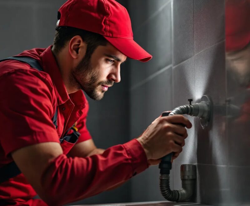 blocked-toilet-repair-roodepoort-crusaders-plumbing-technician-using-drain-auger-to-clear-severely-blocked-toilet-in-residential-bathroom-with-water-safeguards