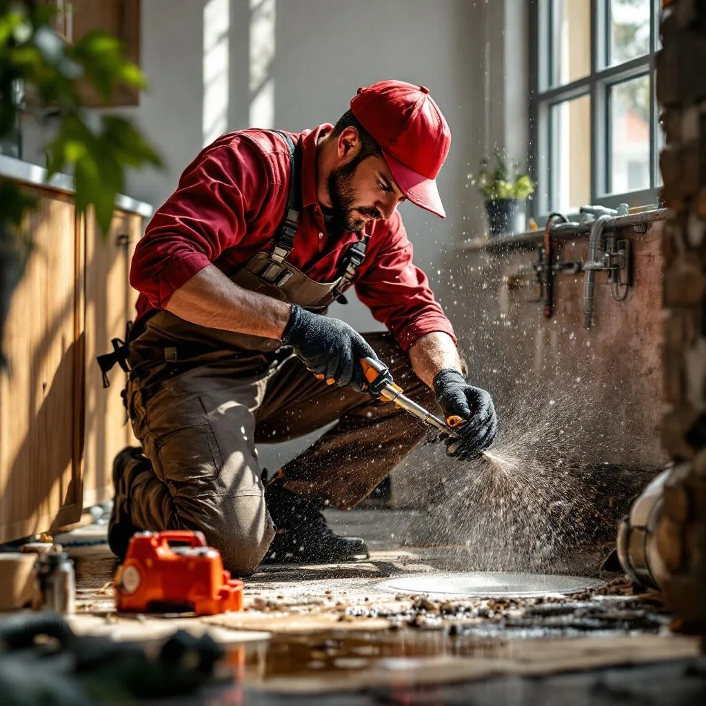 Crusaders Plumbing performing inspection in Roodepoort home