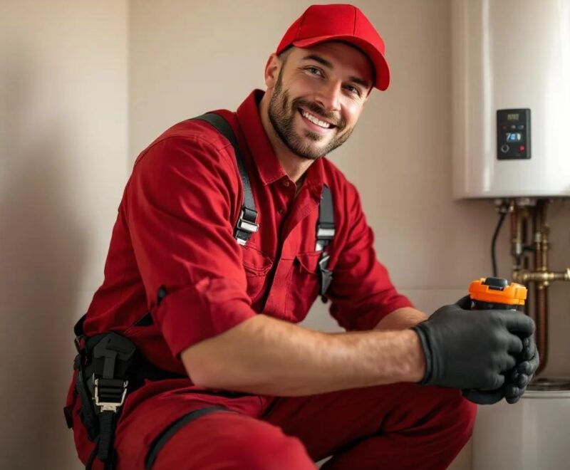 gas-geyser-repair-crusaders-plumbing-roodepoort-and-johannesburg-technician-repairing-faulty-unit-inside-residential-bathroom-with-calibration-tools