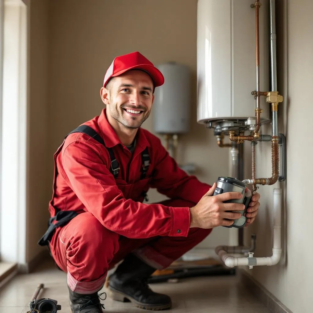 Emergency geyser repairs in a Sandton home with visible ceiling water damage as Crusaders Plumbing isolates the leak and protects the structure.