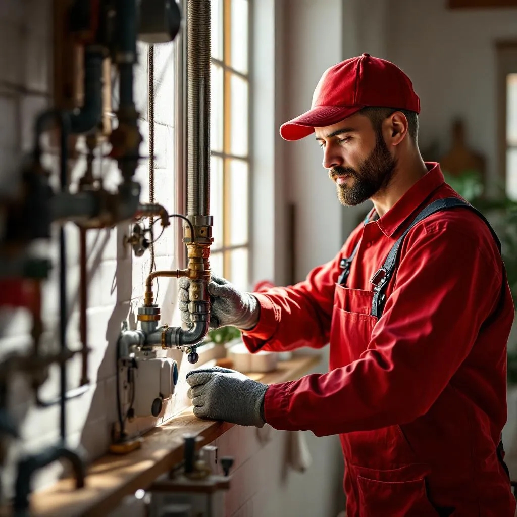 Burst Pipe Repair Morningside showing plumber fixing kitchen plumbing in Roodepoort with visible pipe connections leak points and tools restoring proper water flow in domestic environment